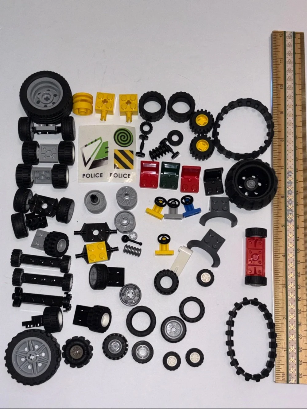 Kids Toy Vehicle Parts Mix - Black, Yellow, Red, Gray - Picture 4 of 6
